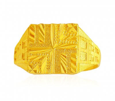 22 Karat Gold Mens Ring ( Mens Gold Ring )