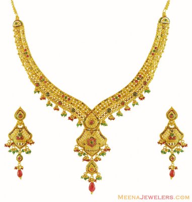 22K Designer Necklace Set ( 22 Kt Gold Sets )