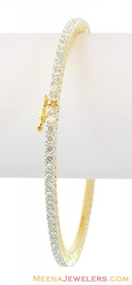 Yellow gold Diamond Bangle 18K ( Diamond Bangles )