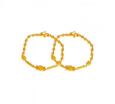 22K Gold Beads Baby Bracelets ( 22Kt Baby Bracelets )