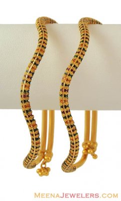 22K Gold Meenakari kada ( Kadas )