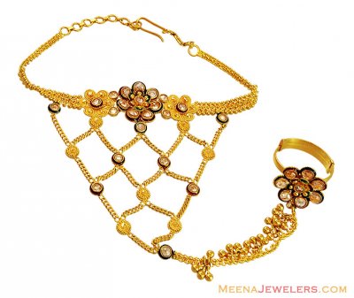 Meena Ladies Panja Bracelet 22K ( Ladies Bracelets )