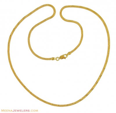 22K Gold Chain (20 Inch) ( Plain Gold Chains )