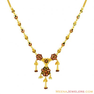 22k Beautiful Necklace (Only) ( Light Sets )