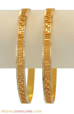 22K Gold 2 Tone Bangles ( Two Tone Bangles )