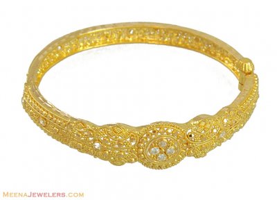 22k Gold CZ Stones Kada(1 Pc) ( Kadas )