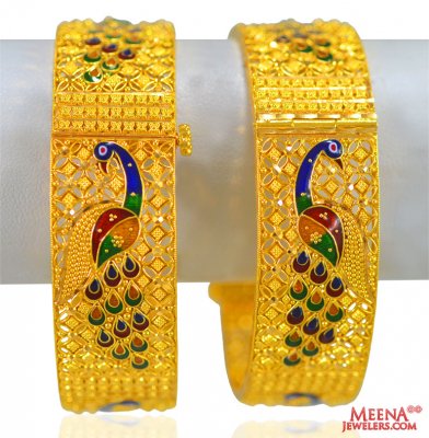 22kt Gold Peacock Kadas(2PCS) ( Kadas )