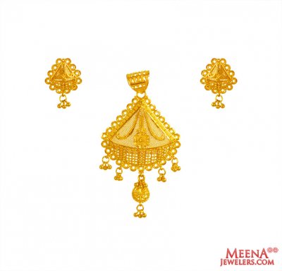 22K Gold Pendant Set ( Gold Pendant Sets )