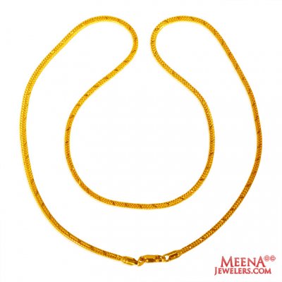 22Kt Yellow Gold Chain  ( Plain Gold Chains )