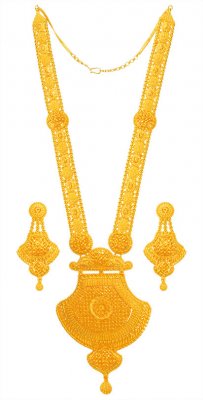 22Karat Gold Designer Necklace Set ( Bridal Necklace Sets )