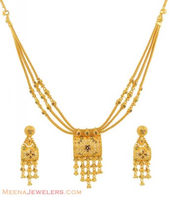 Filigree and meenakari set ( 22 Kt Gold Sets )