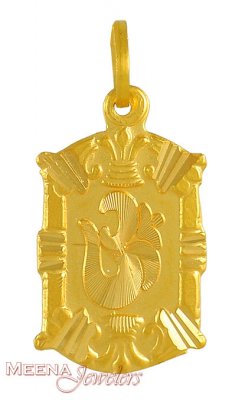 Gold Om Pendant ( Om Pendants )