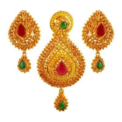 22kt Gold Pendant Set ( Gold Pendant Sets )