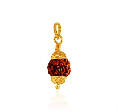 22k Gold Rudraksh Pendant ( Ganesh, Laxmi and other God Pendants )