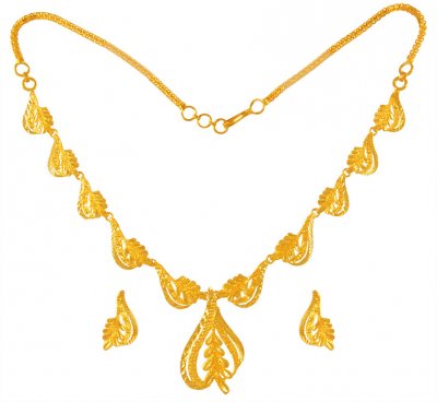 22 Karat Gold Necklace Set ( Light Sets )