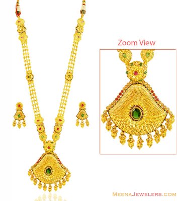 Bridal Antique 22k Necklace Set  ( Bridal Necklace Sets )