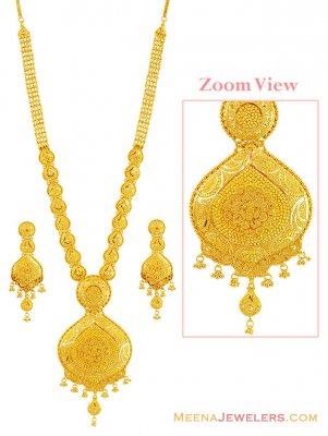 22k Filigree Bridal Patta Haar  ( Bridal Necklace Sets )