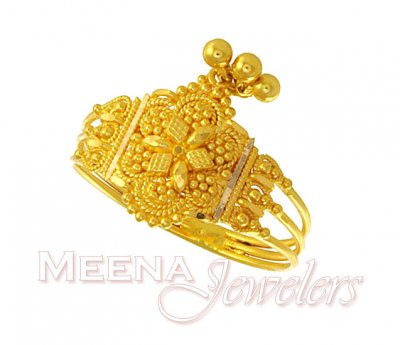 Fligree Work Ladies Gold Ring ( Ladies Gold Ring )