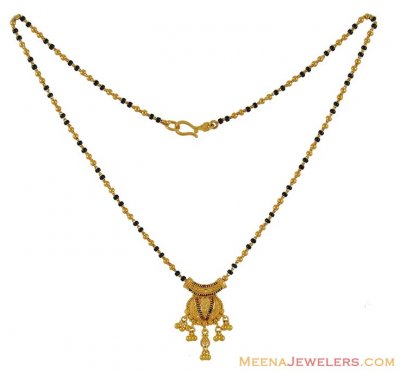 Meenakari Mangalsutra (22k Gold) ( MangalSutras )