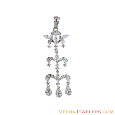 18K White Gold Fancy Pendant ( Fancy Pendants )