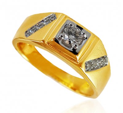 18K Yellow Gold Diamond Ring ( Diamond Rings )