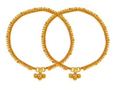 22Kt Gold Anklet (Pair) ( Gold Anklets )