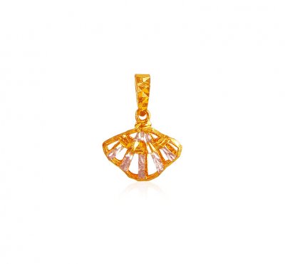 22K Gold Reversible Pendant ( Fancy Pendants )