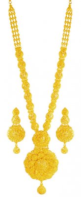 22K Gold Bridal Patta Haar Set ( Bridal Necklace Sets )