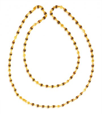 22 Karat Gold Tulsi Mala - ChLo23589 - US$ 1,410 - 22K Gold Tulsi mala ...