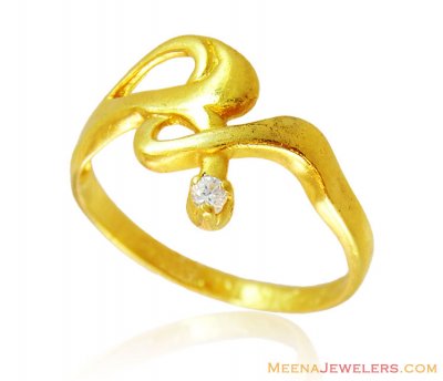 22k Fancy Ladies Gold Ring ( Ladies Gold Ring )