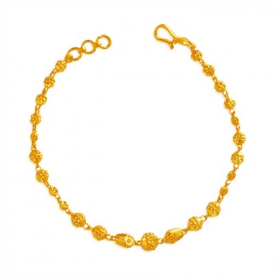22K Gold Ladies Balls Bracelet ( Ladies Bracelets )