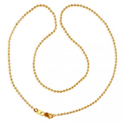 22k  Gold Balls Chain  ( 22Kt Gold Fancy Chains )