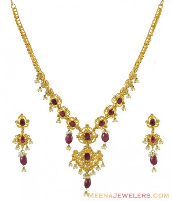 Polki Diamond Necklace Set ( Diamond Necklace Sets )