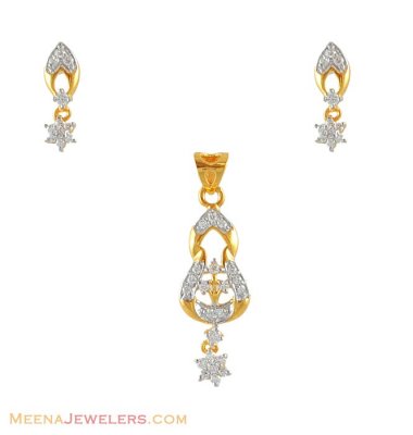 22kt Gold Fancy Pendant Set ( Fancy Pendant Set )