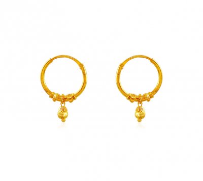 22K Gold Hoop Earrings ( Hoop Earrings )
