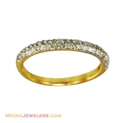 22K 2 Tone Signity Ring ( Ladies Signity Rings )