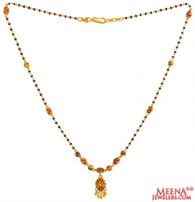 22k Gold Meena Mangalsutra ( MangalSutras )