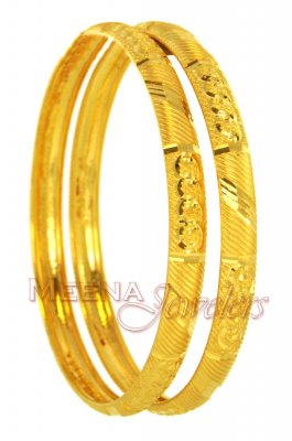 22K Gold Bangle 1 PC ( Gold Bangles )