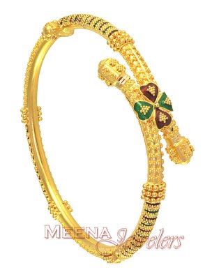 22K Gold MeenaKari Kada ( Kadas )