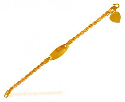 22k Gold Kids Bracelet  ( 22Kt Baby Bracelets )