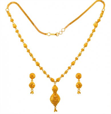 22K Gold Necklace Set ( 22 Kt Gold Sets )