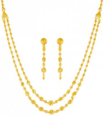 22K Gold Layered  Necklace Set  ( Light Sets )