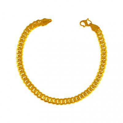 22Kt Gold Men Bracelet ( Men`s Bracelets )