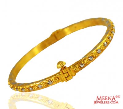 22k Fancy Ladies Gold Kada (1 pc) ( Kadas )