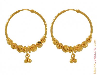 22k Gold Hoop Earrings ( Hoop Earrings )