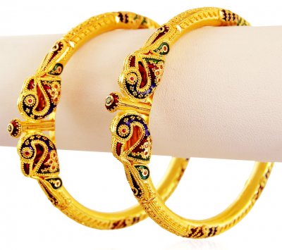 Peacock Gold Kada (2PCs) ( Kadas )