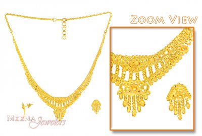 22K Gold Necklace Set ( 22 Kt Gold Sets )