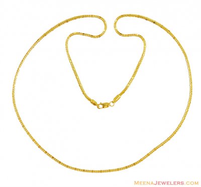 Gold Chain 22K (22 Inch) ( Plain Gold Chains )