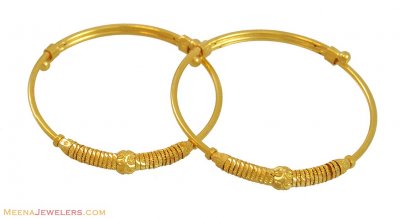 22k Indian Gold Bangles ( Baby Bangles )