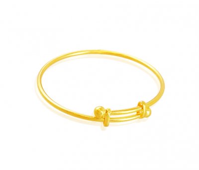 Adjustable Gold Kids Kada (1Pc) ( Baby Bangles )